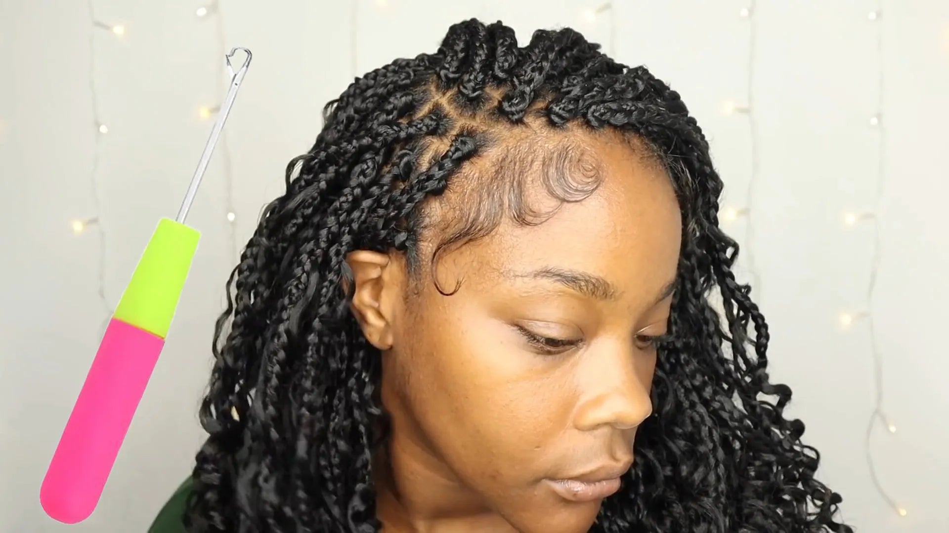 How To Do Senegalese Cornrows Tutorial Part 1 of 4 - Braiding Hair Supplies  