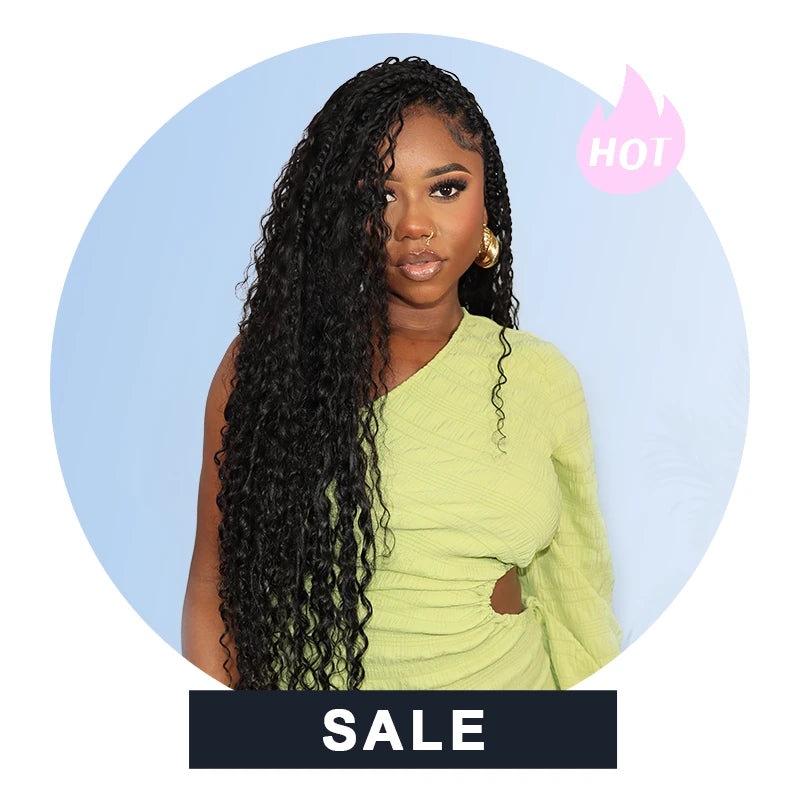Remy Blue 30 Braided Wigs for Black Women Knotless Nepal