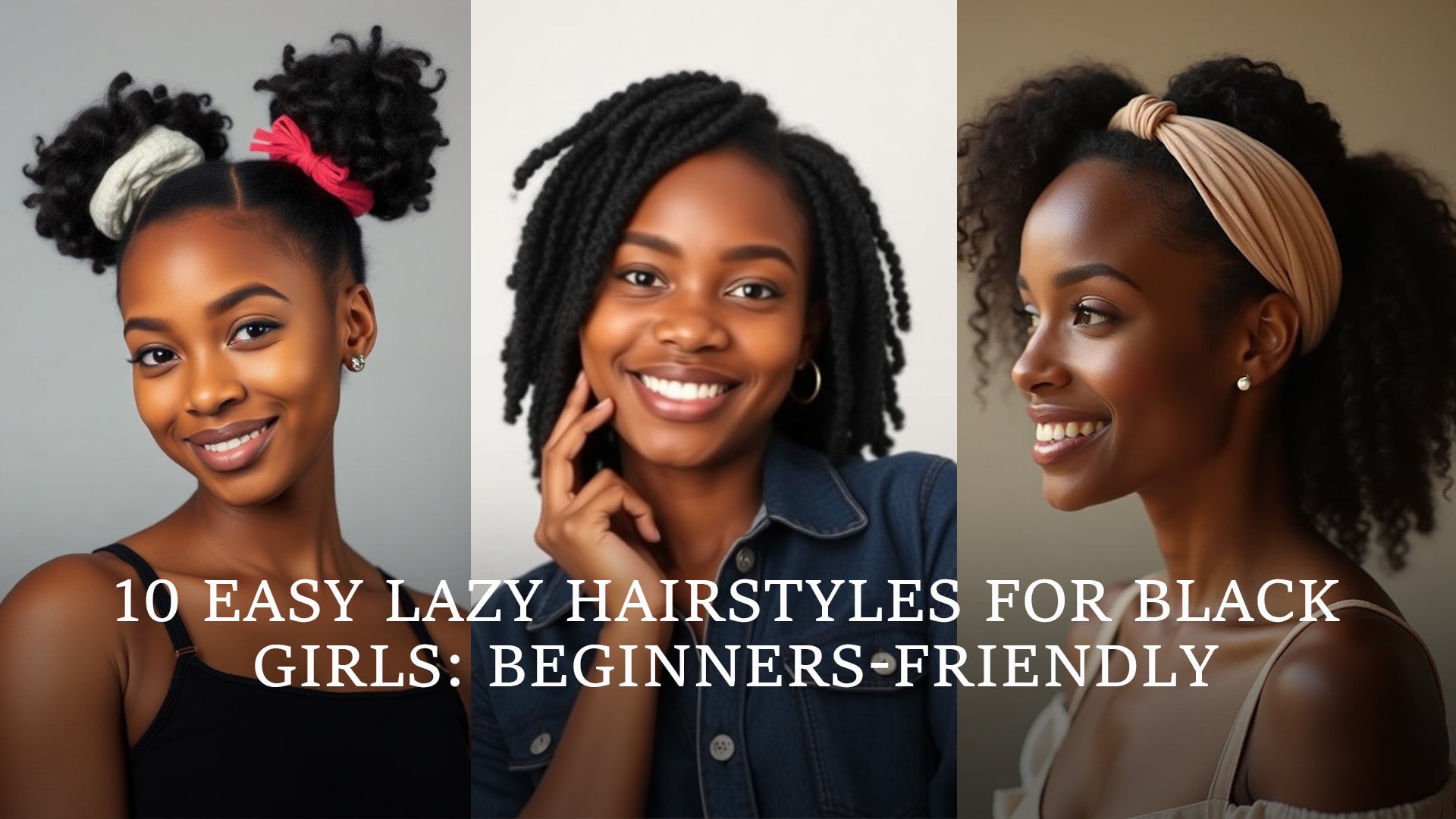 10 Easy Lazy Hairstyles for Black Girls: Beginners-friendly