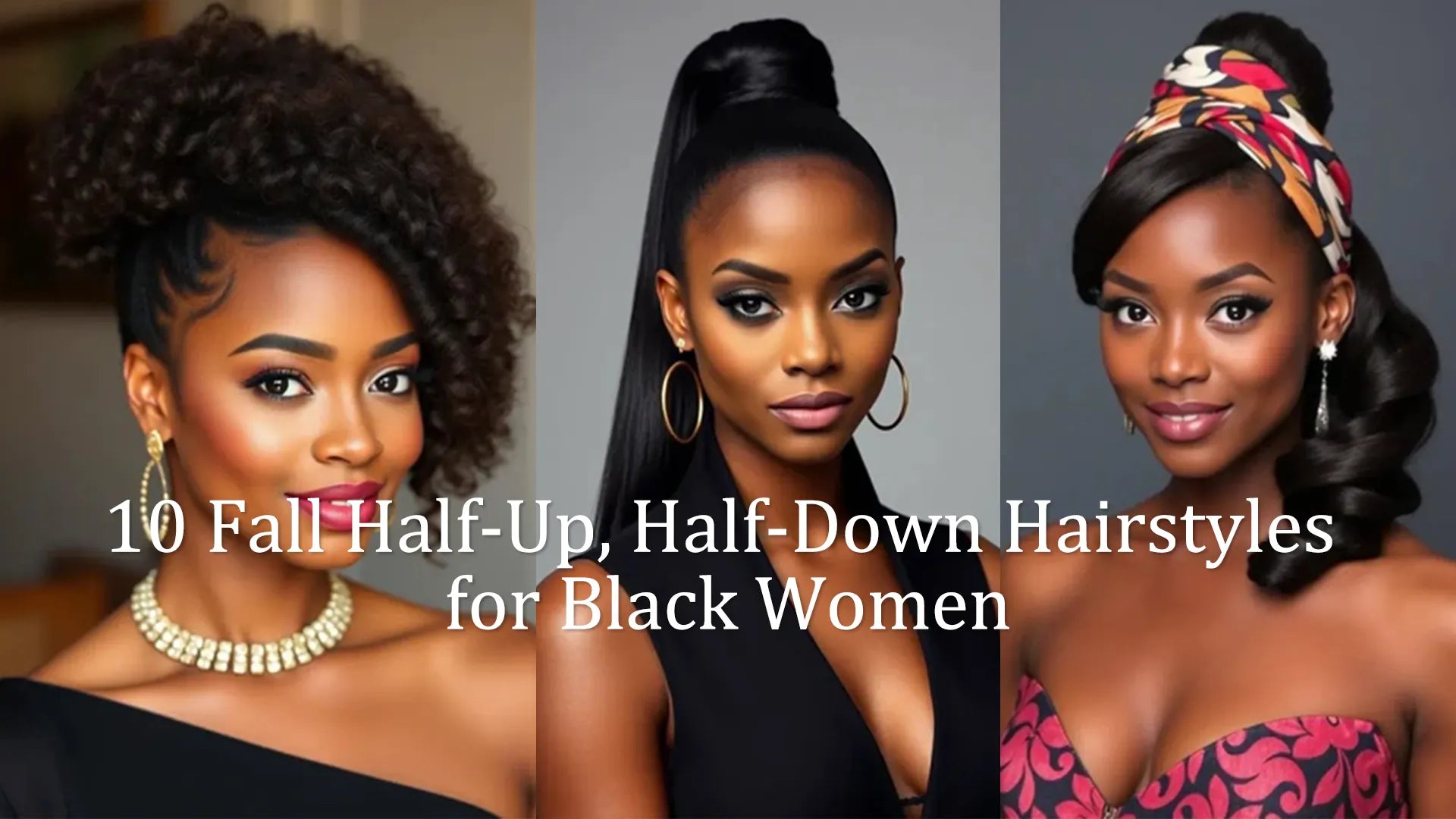 10 Fall Half-Up, Half-Down Hairstyles for Black Women