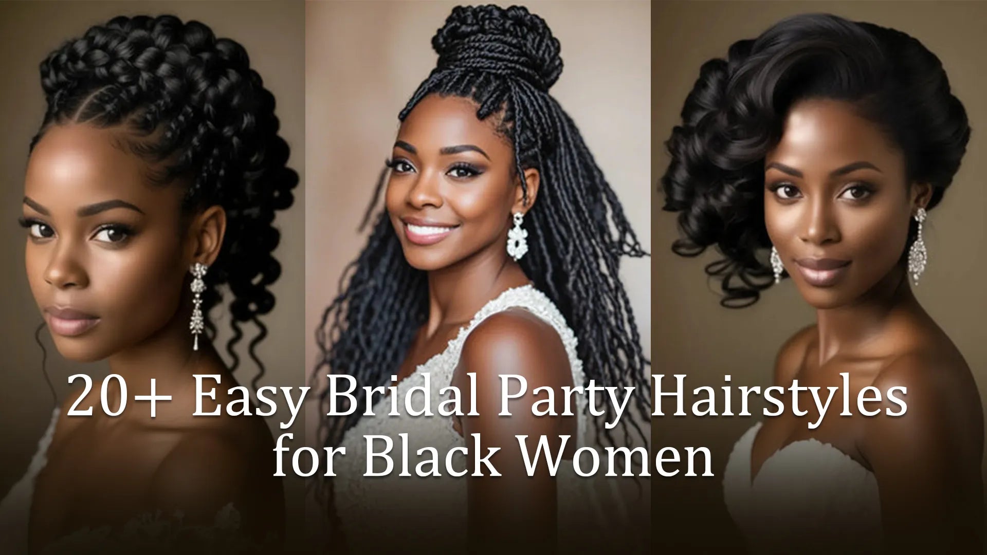 20+ Easy Bridal Party Hairstyles for Black Women