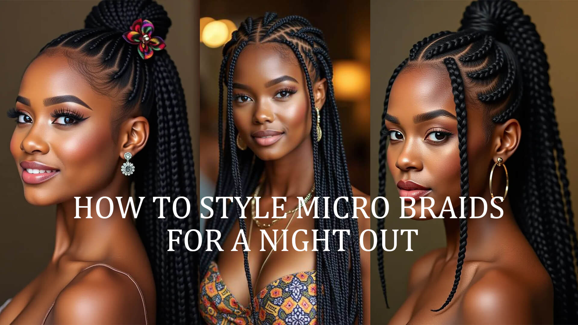 How to Style Micro Braids for a Night Out