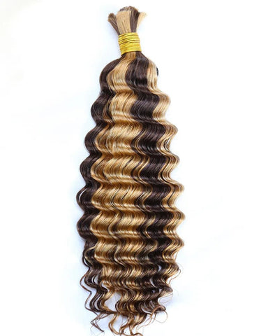 Deep Wave Bulk Hair Extensions for Braiding – Ywigs