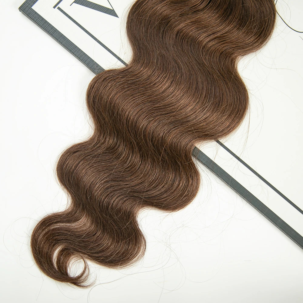 #4 Medium Brown Human Crochet Hair Body Wave for Fashion Woman 