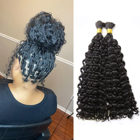 Double Drawn Burmese Multi-Textured Kinky Curly Human Braiding