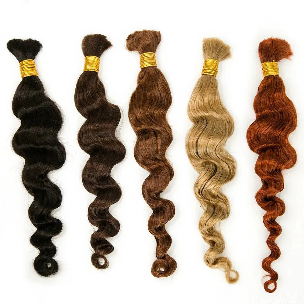 Wholesale - Colored Human Braiding Hair (Price for 1 Bundle)