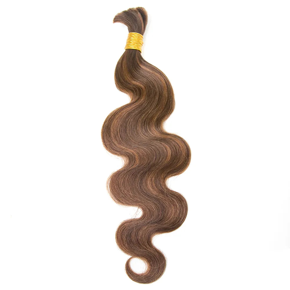 Color 4 Color 30 Mix Color Blend Body Wave Bulk Hair for Boho Braids