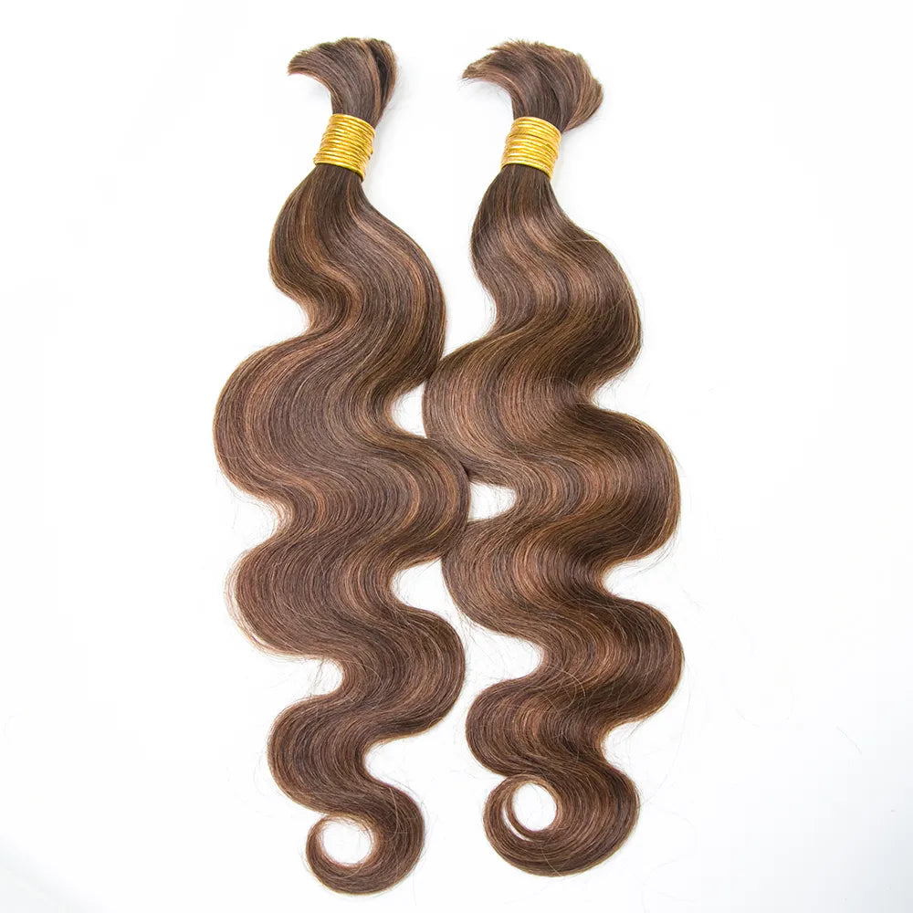 Color 4 Color 30 Mix Color Blend Body Wave Bulk Human Braiding Hair