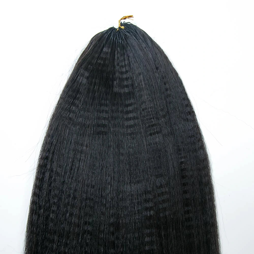 Crochet Hair Extensions Pre-Separated Human Hair Yaki Straight