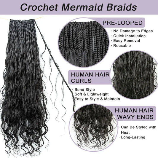 Crochet Mermaid Braids Ywigs