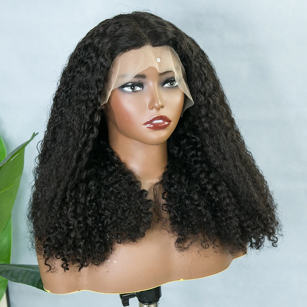 22 Inch 180% Density Water Wave Human Hair 13x6 T Part Lace Front Wig for Sale Y241210