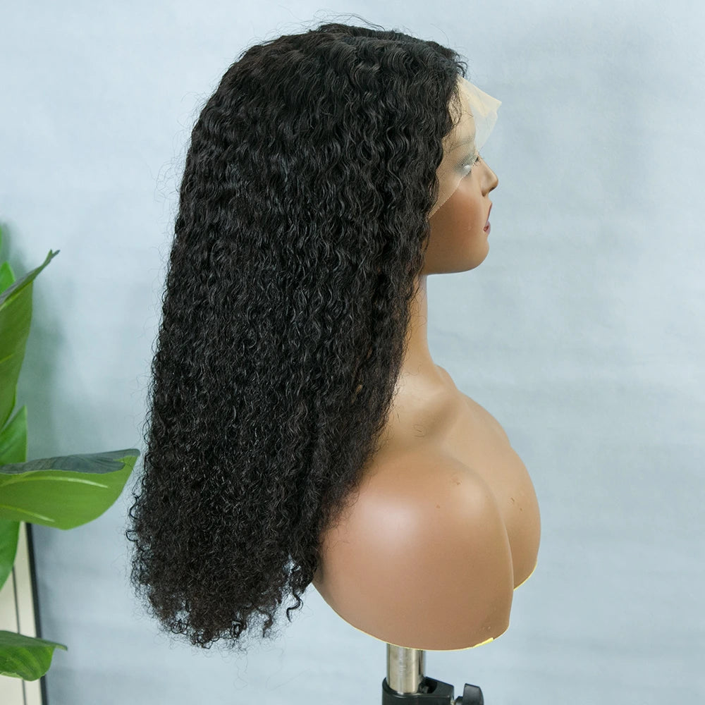 22 Inch 180% Density Water Wave Human Hair 13x6 T Part Lace Front Wig for Sale Y241210