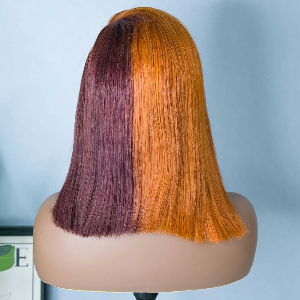 12 Inch 150% Density Straight 13x6 Lace Front Bob Wig for Sale Y3