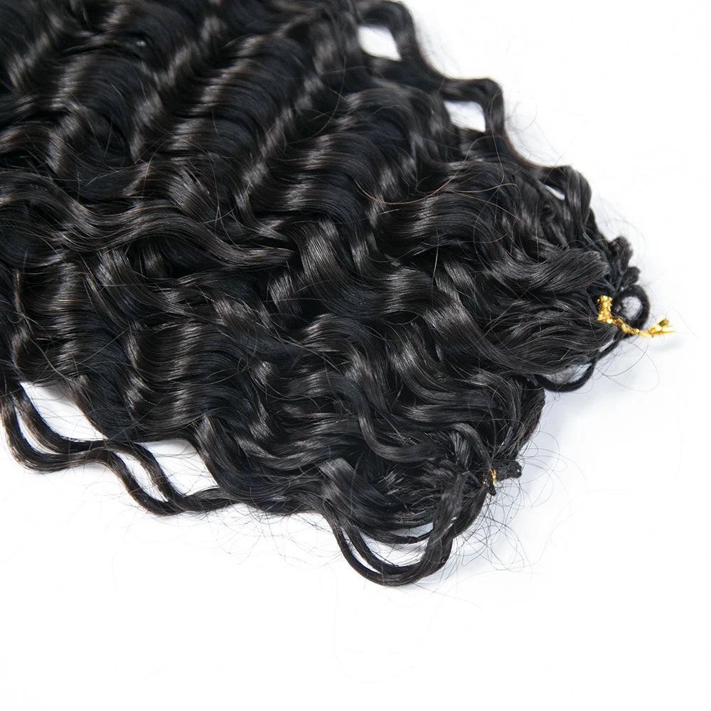 Knotless Crochet Hair Extensions Human Hair Water Wave