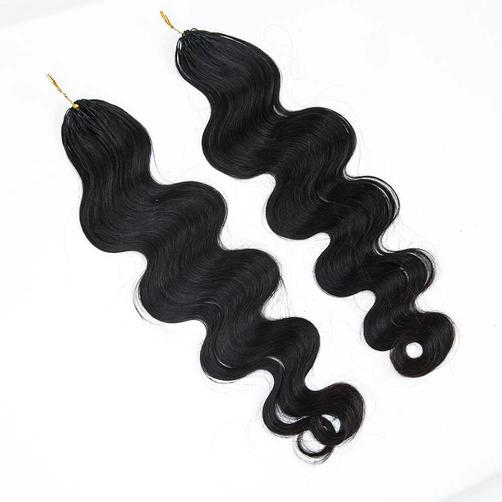 Knotless Pre-Separated Crochet Hair Extensions Body Wave