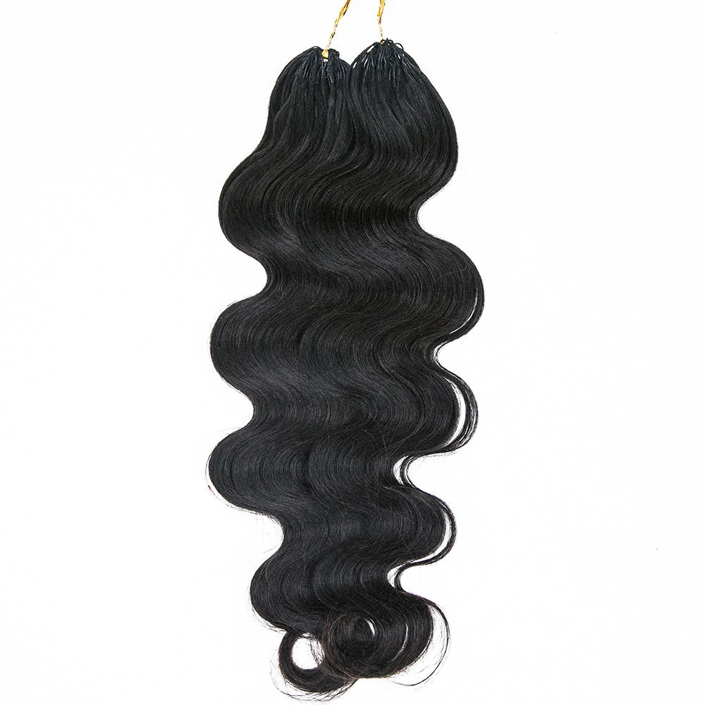 Knotless Pre-Separated Crochet Hair Extensions Human Hair Body Wave