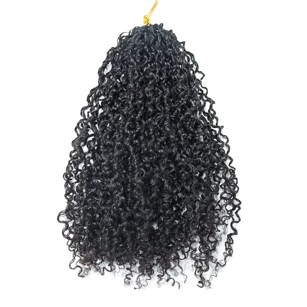 Knotless Pre-Separated Crochet Hair Extensions Human Hair Micro Twists Multi-Textured