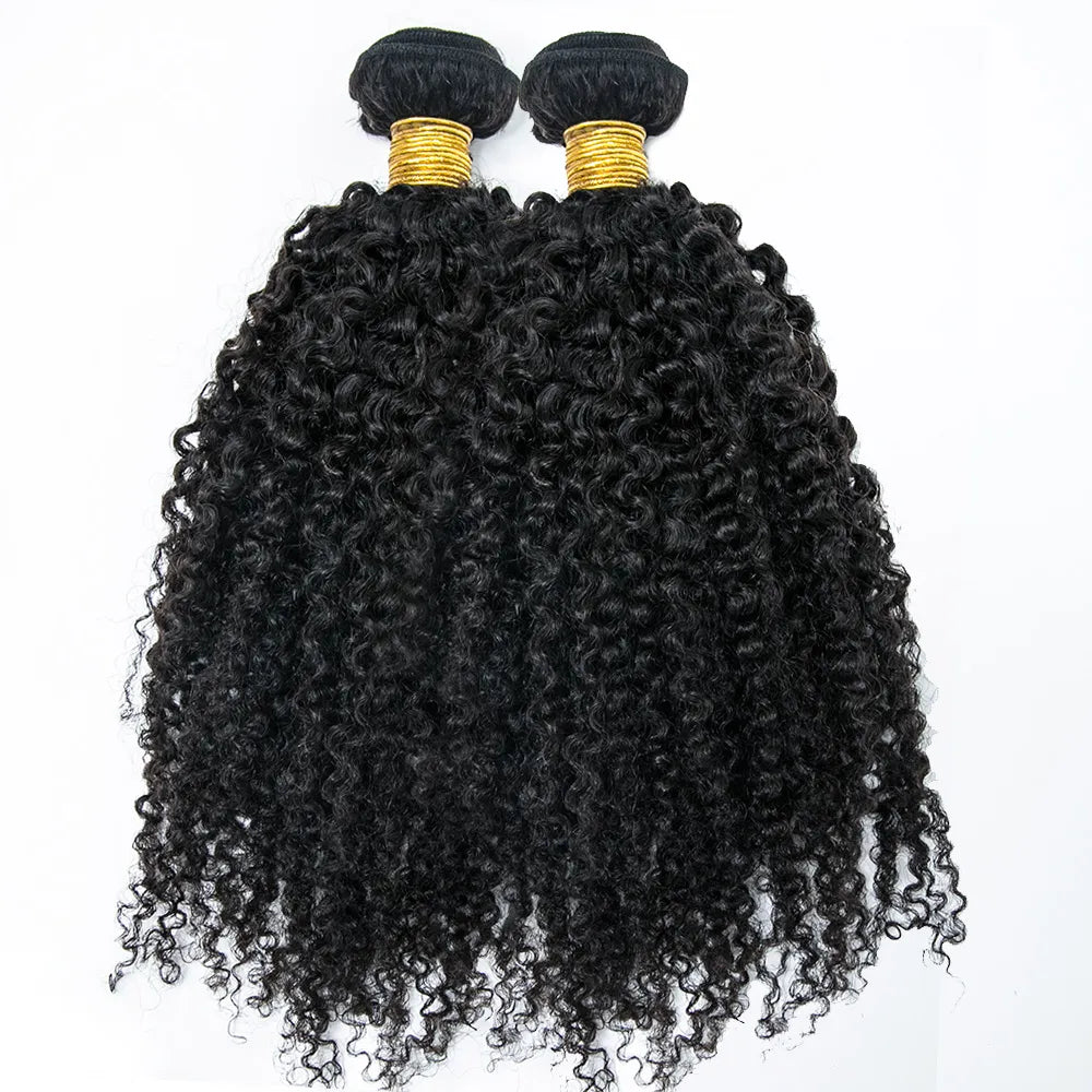 Half Braids Half Sew-In Combo Deal Multi-Textured Kinky Curly Natural Color