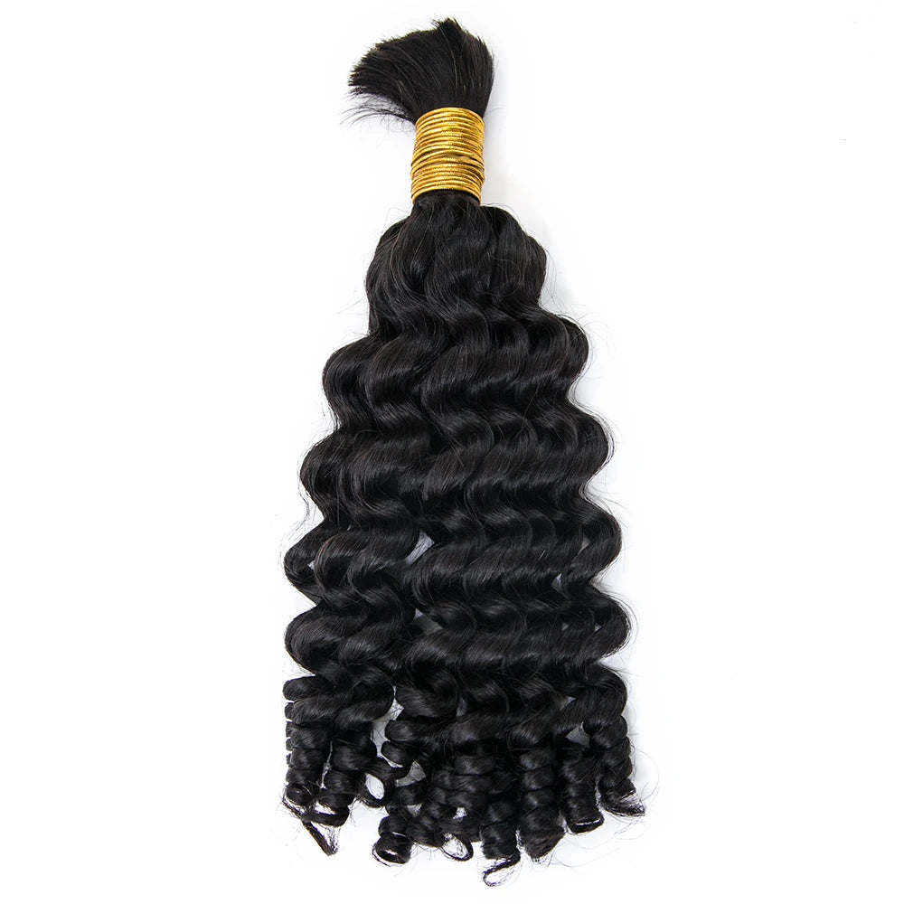 Natural Color Loose Curl Bulk Hair for Braiding