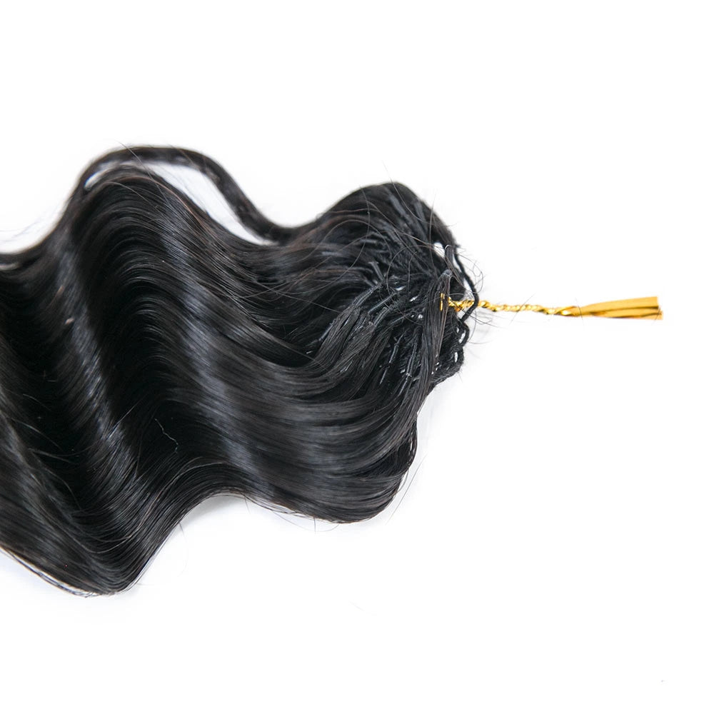 Pre-Separated Knotless Crochet Hair Extensions Human Hair Deep Wave