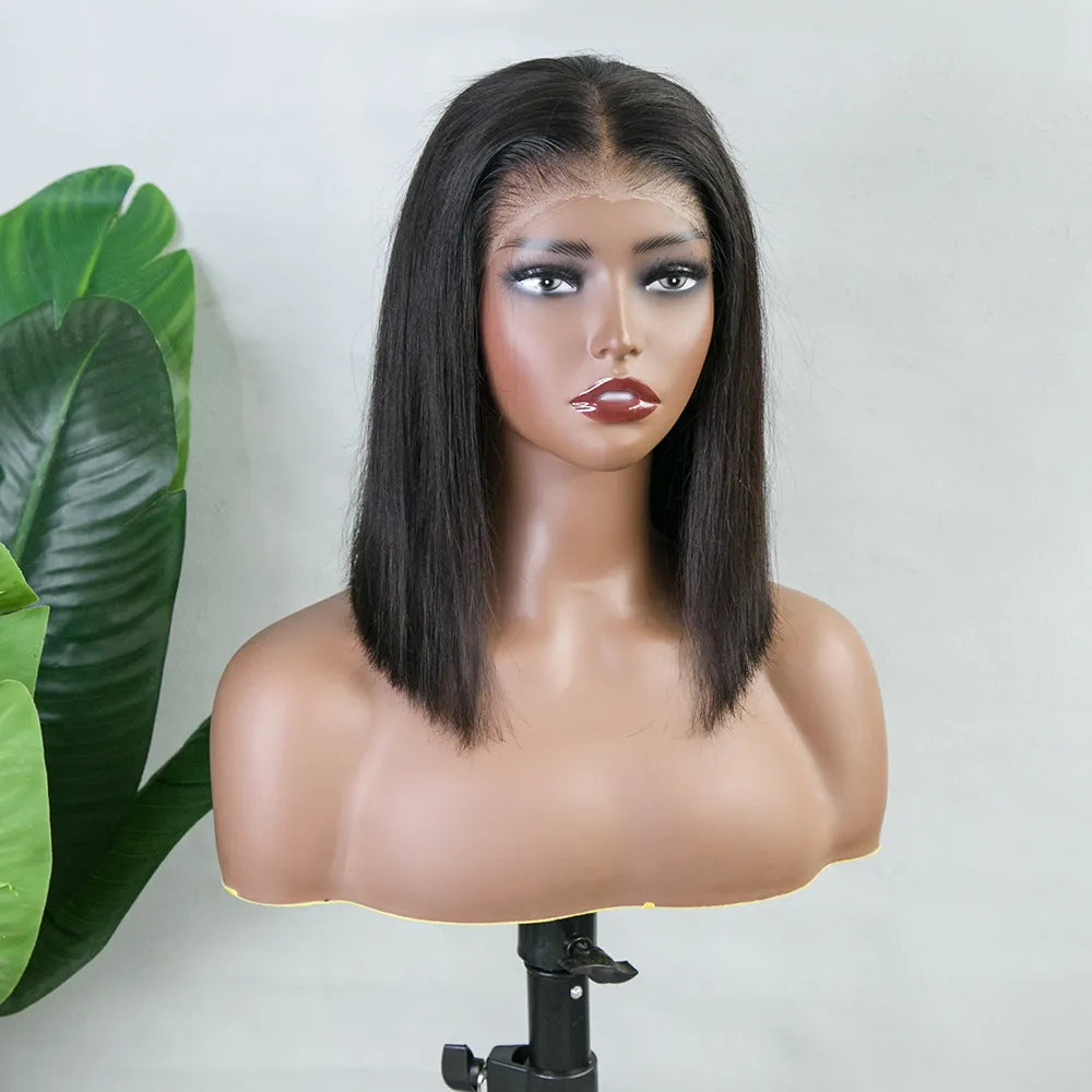 Wear-And-Go-Straight-Bob-Human-Hair-HD-Lace-Front-Wig