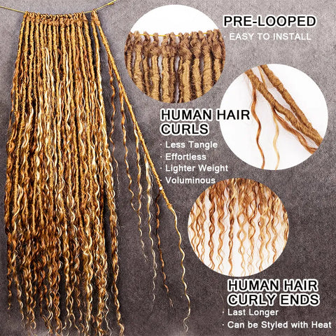 Caribbean Locs Crochet Locs Human Hair Curls -  Canada