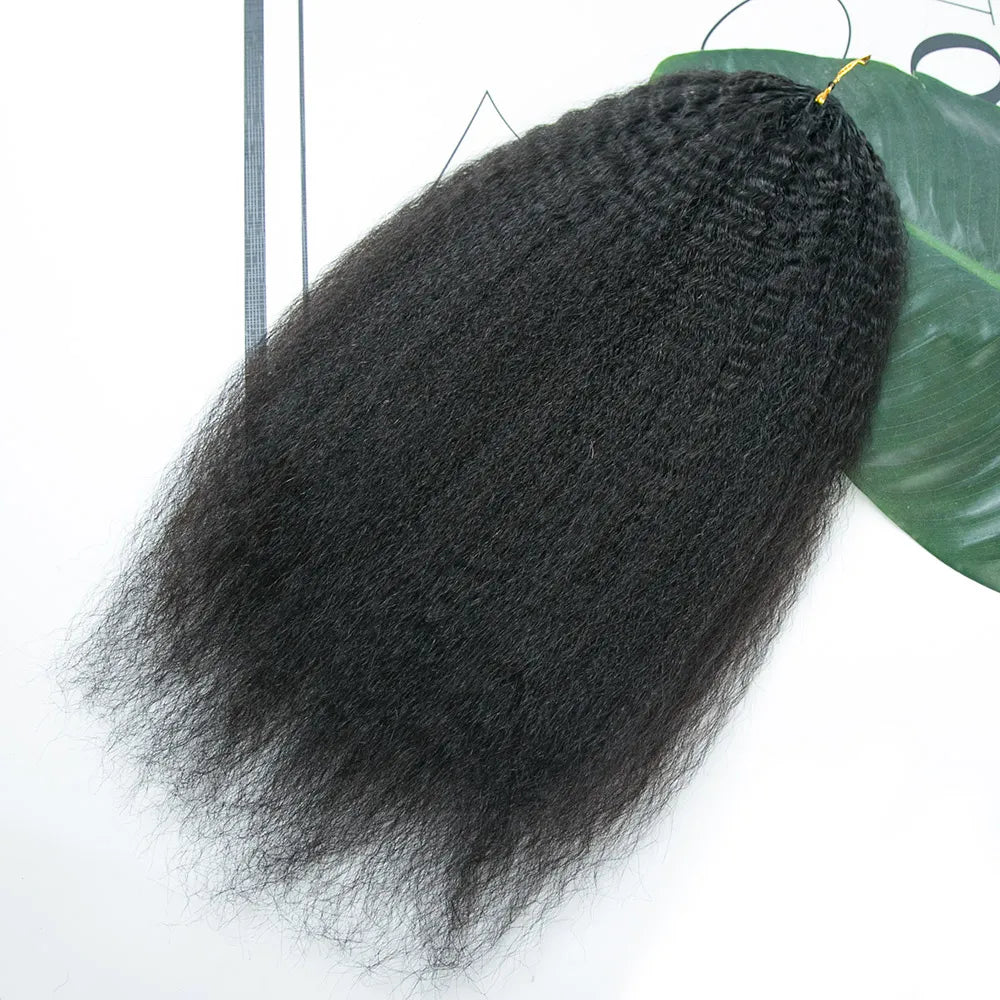 Kinky Straight Human Hair Crochet