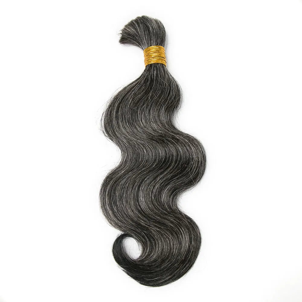 body wave salt and pepper braiding hair