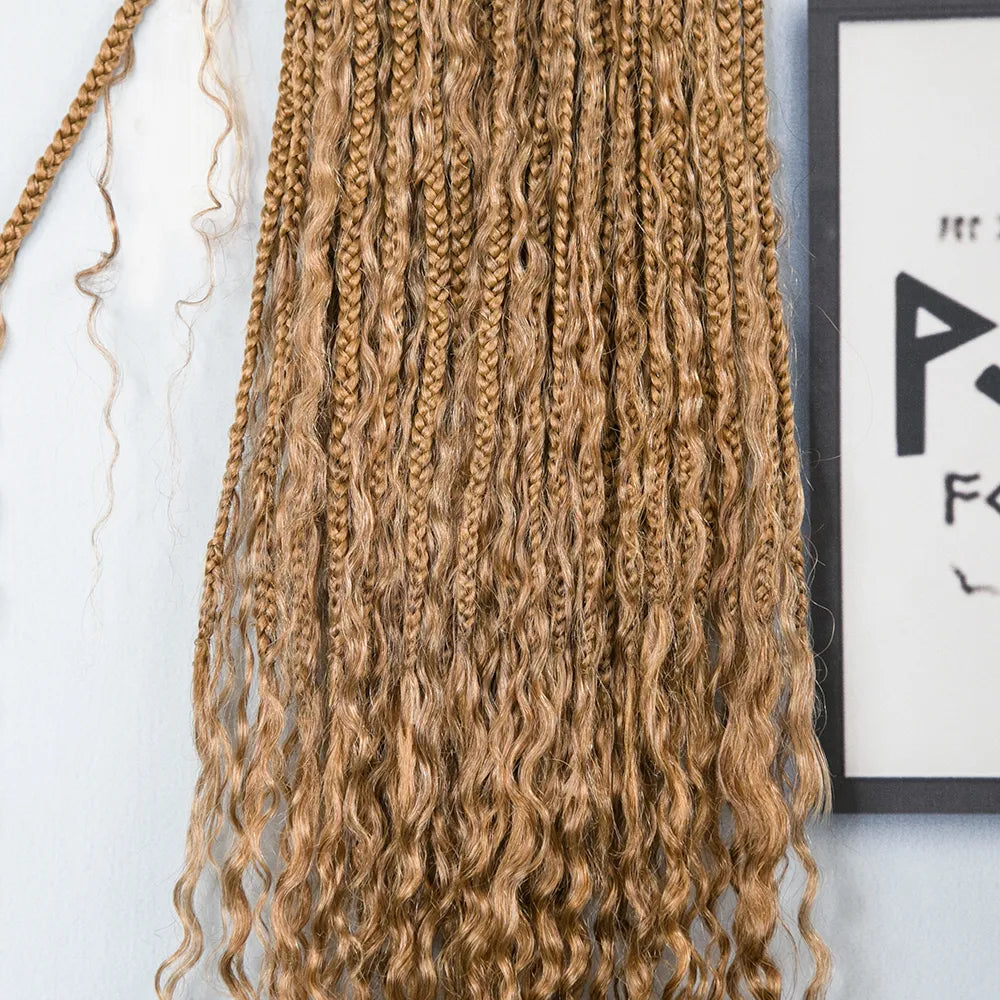 boho box braids hair