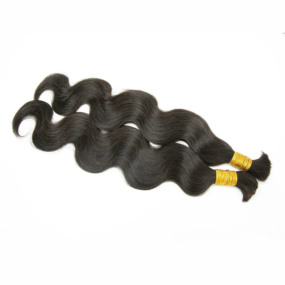 #2 Dark Brown Body Wave Bulk Human Braiding Hair