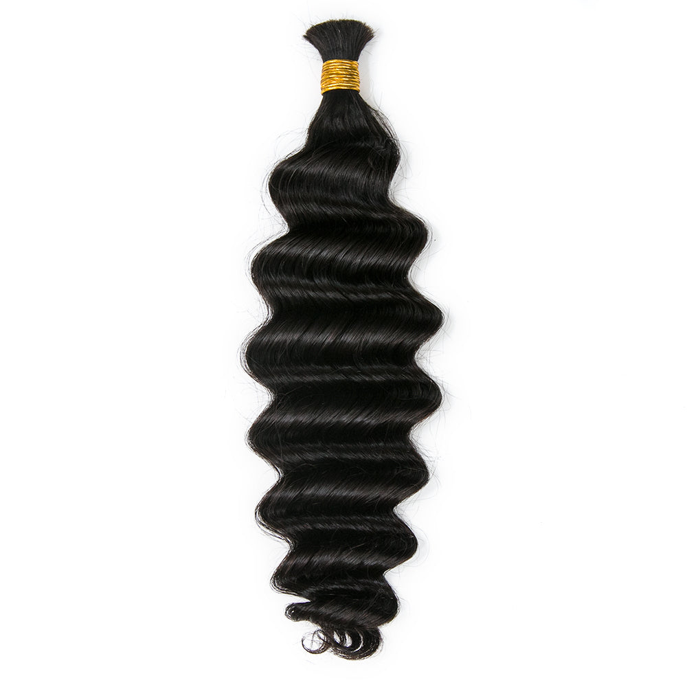 double drawn loose deep wave human hair bulk