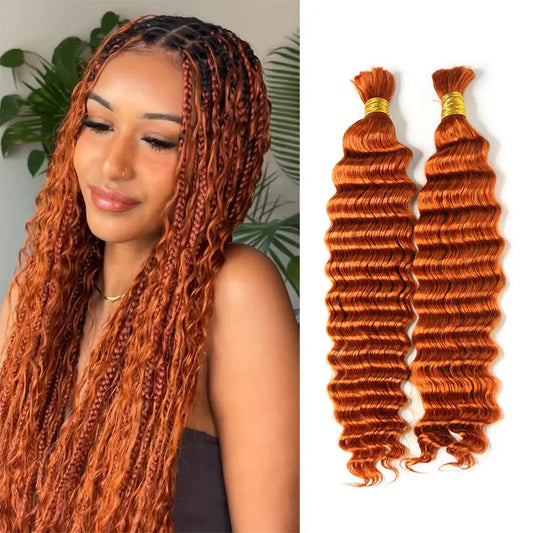 #350 Flaming Ginger Boho Knotless Braids