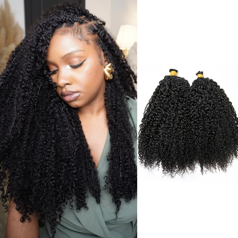 Kinky Curly Hair Bulk for Boho Braids