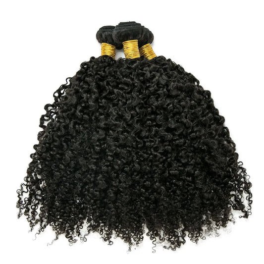 Multi-Textured Kinky Curly Weft Bundles Human Hair