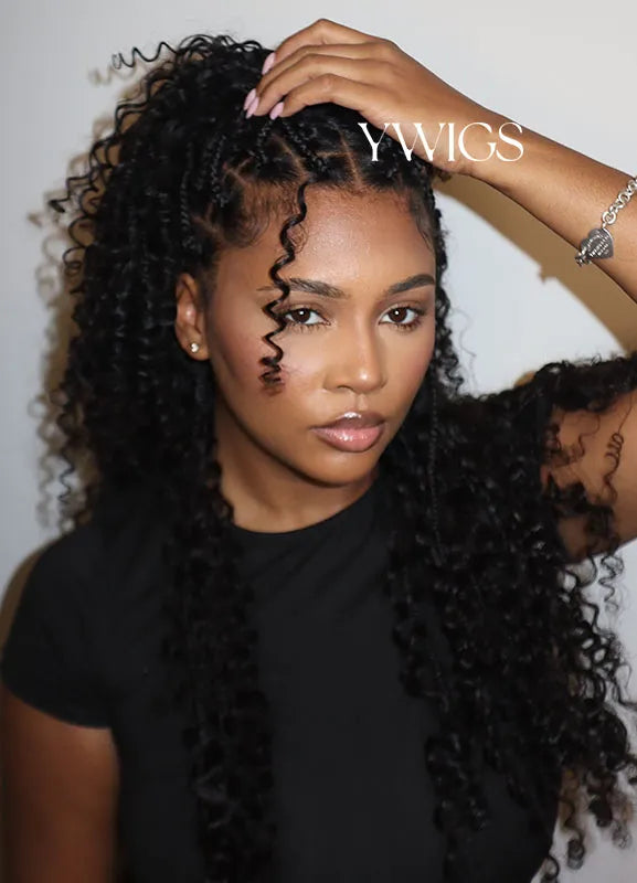 Spiral Curl Bulk Hair Extensions for Braiding