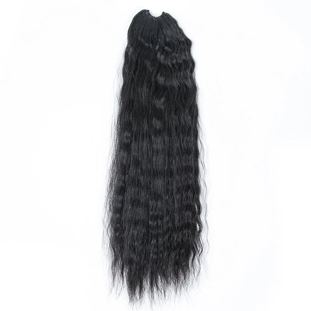 Knotless Pre-Separated Wet and Wavy Crochet Hair Extensions Human Hair (2 Bundles Per Pack)