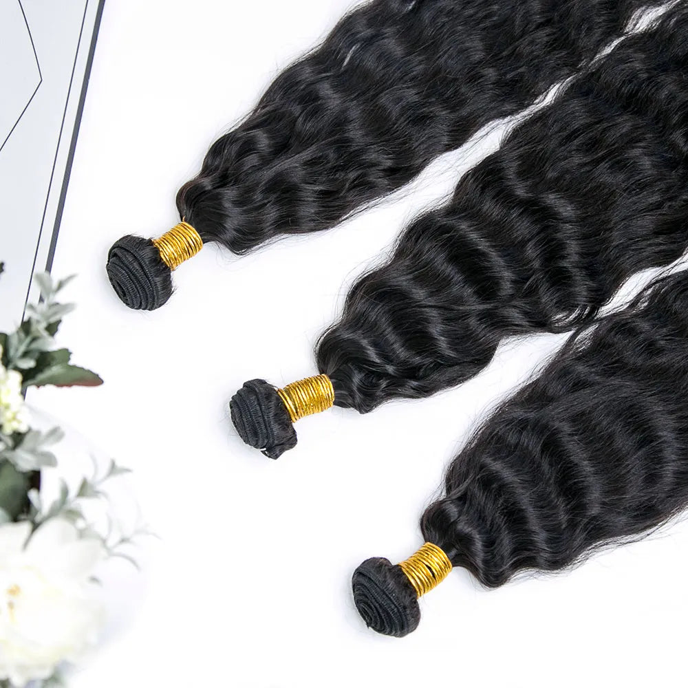 Wet and Wavy Weft Bundles Human Hair