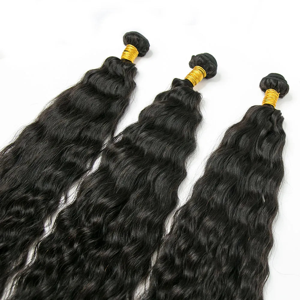 Wet and Wavy Weft Bundles Human Hair