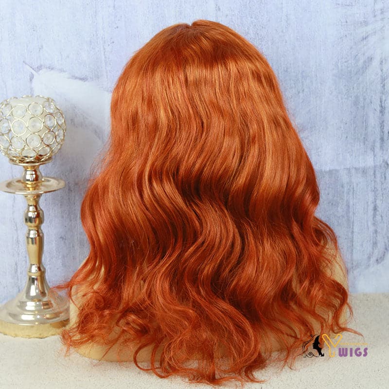 chloe orange body wave 13x4 lace front wig human hair 05