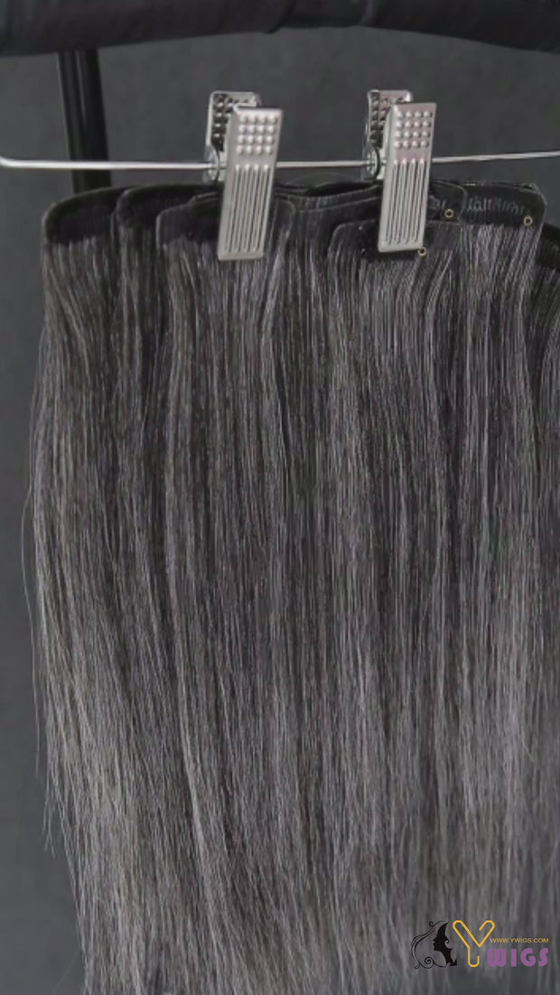 Clip in hotsell hair extensions grey