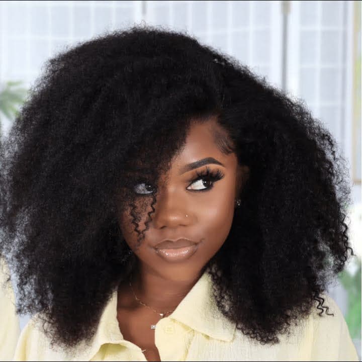 HD Lace Kinky Curly Brazilian 13 x 6 Lace Front Wig | 3C/4A Styled – Ywigs