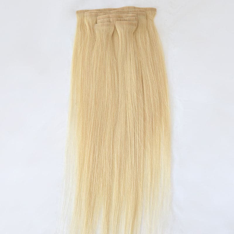 Wholesale - Blonde Seamless Clip In Hair Extensions